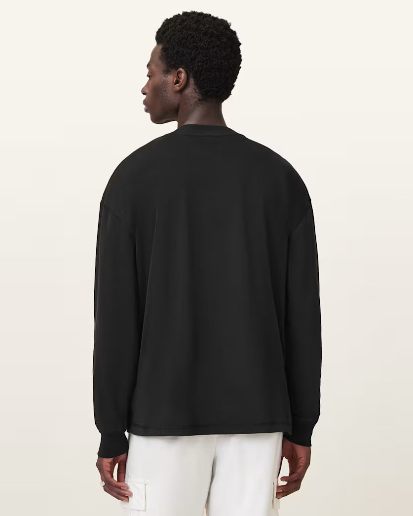 Finn Long Sleeve Crew Neck Oversized T-Shirt