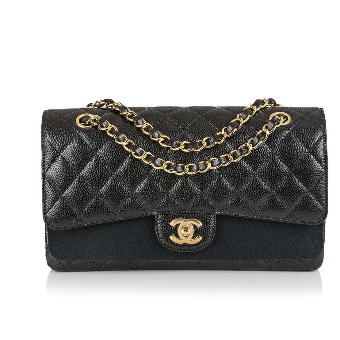 Chanel Black Caviar Medium Classic Double Flap Bag