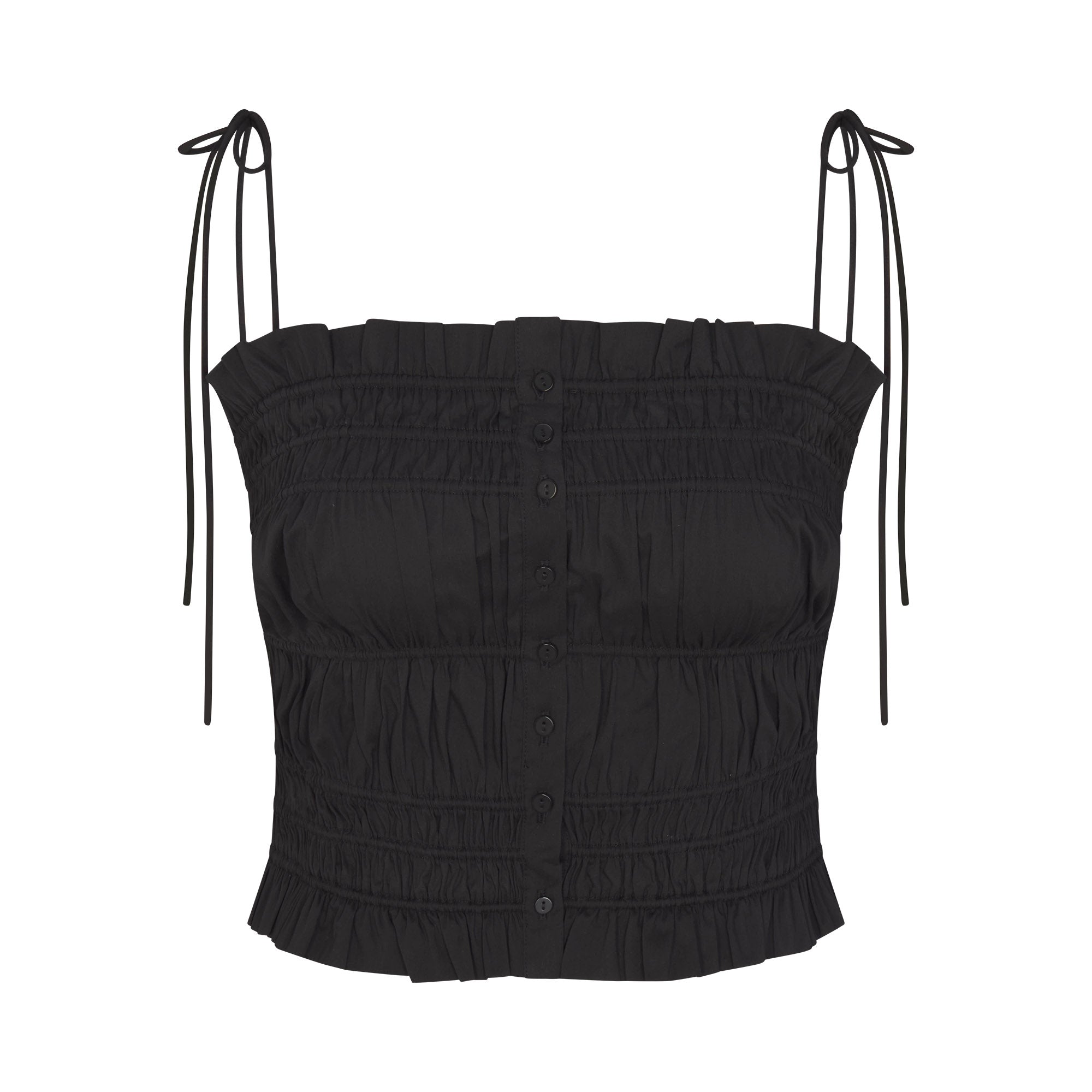 Poplin Apparel Ruffle Cami
