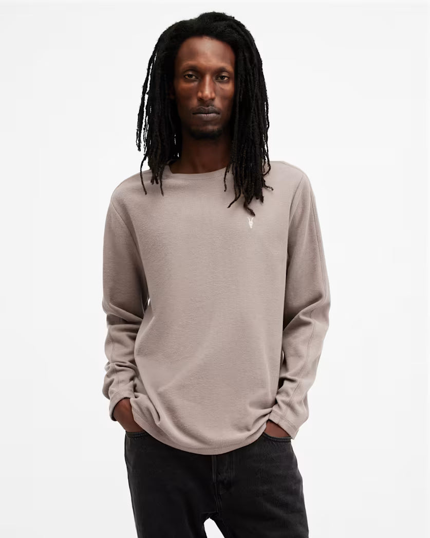 Rowe Long Sleeve Waffle Ramskull T-Shirt