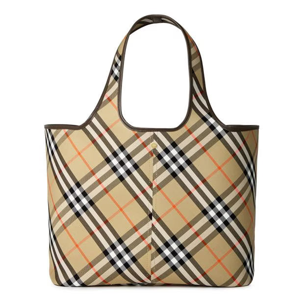 BURBERRY Small Check Tote Bag