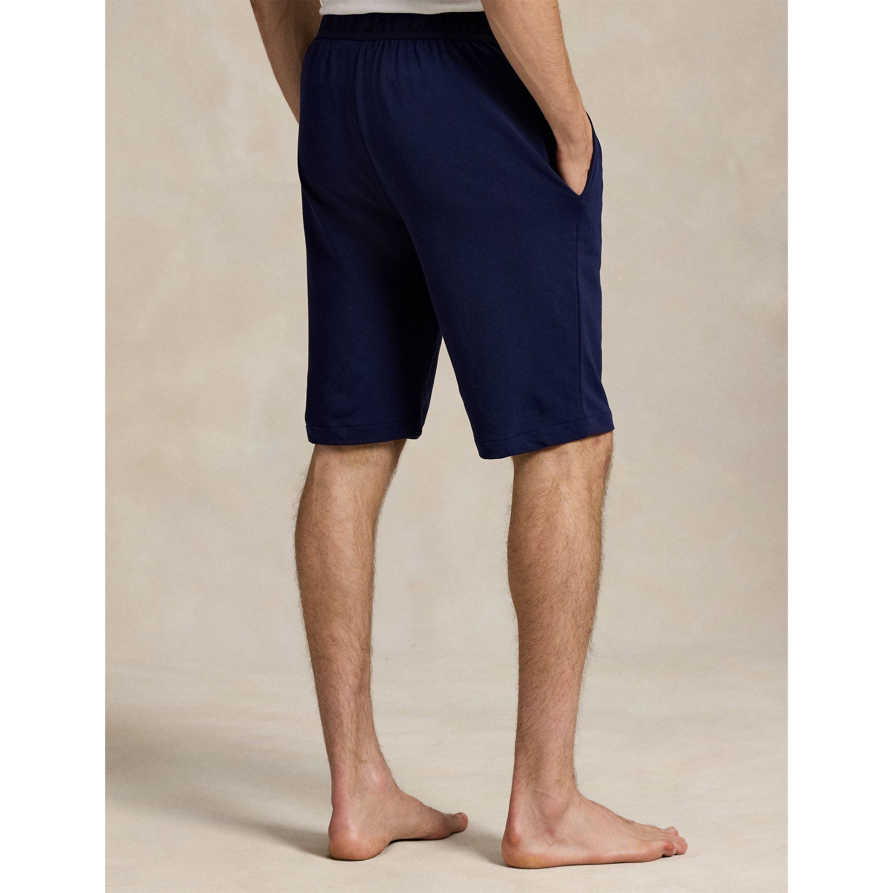 Tonal Taped Waistband Jersey Relaxed Fit Jogger Shorts