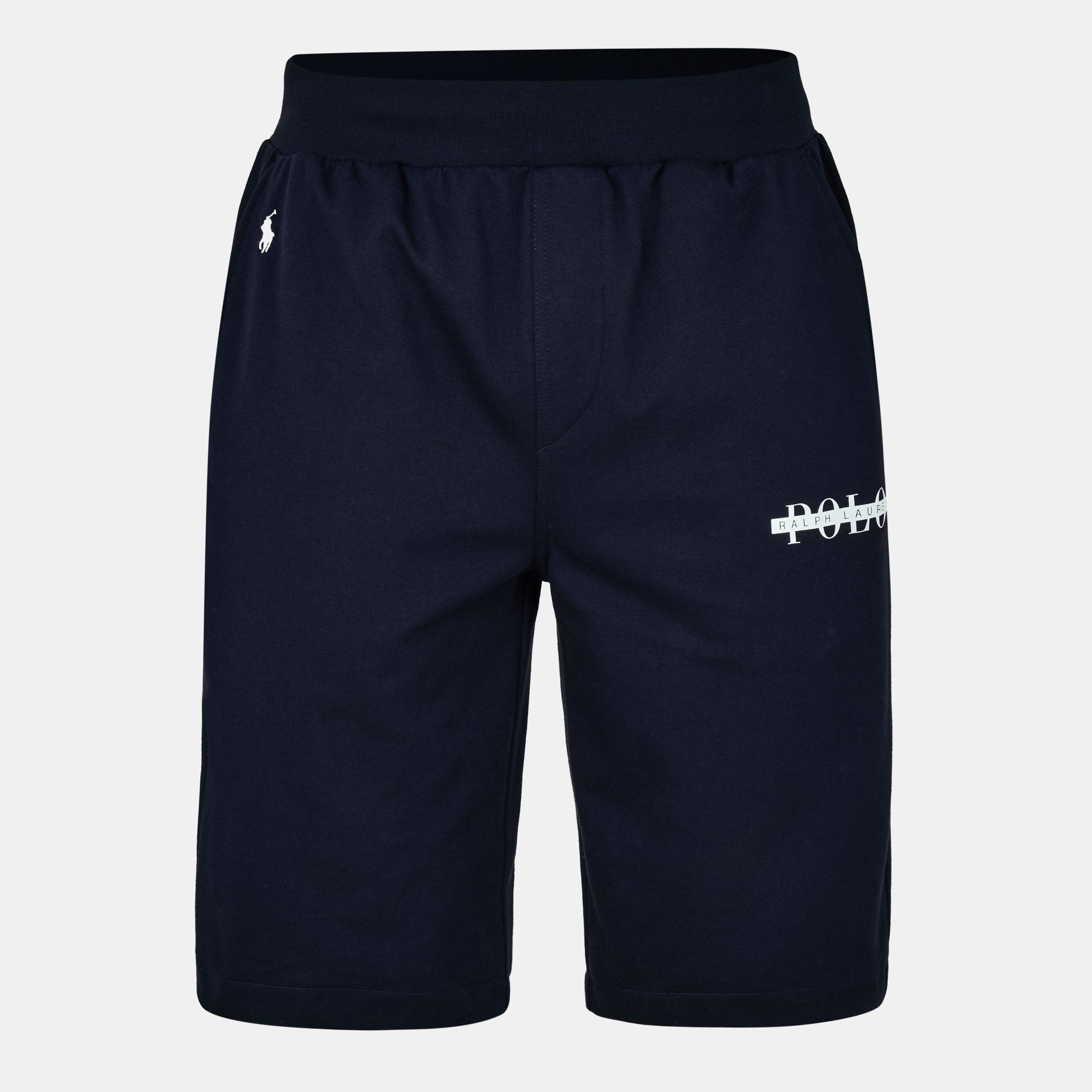 Men's Block Logo Fleece Jogger Shorts