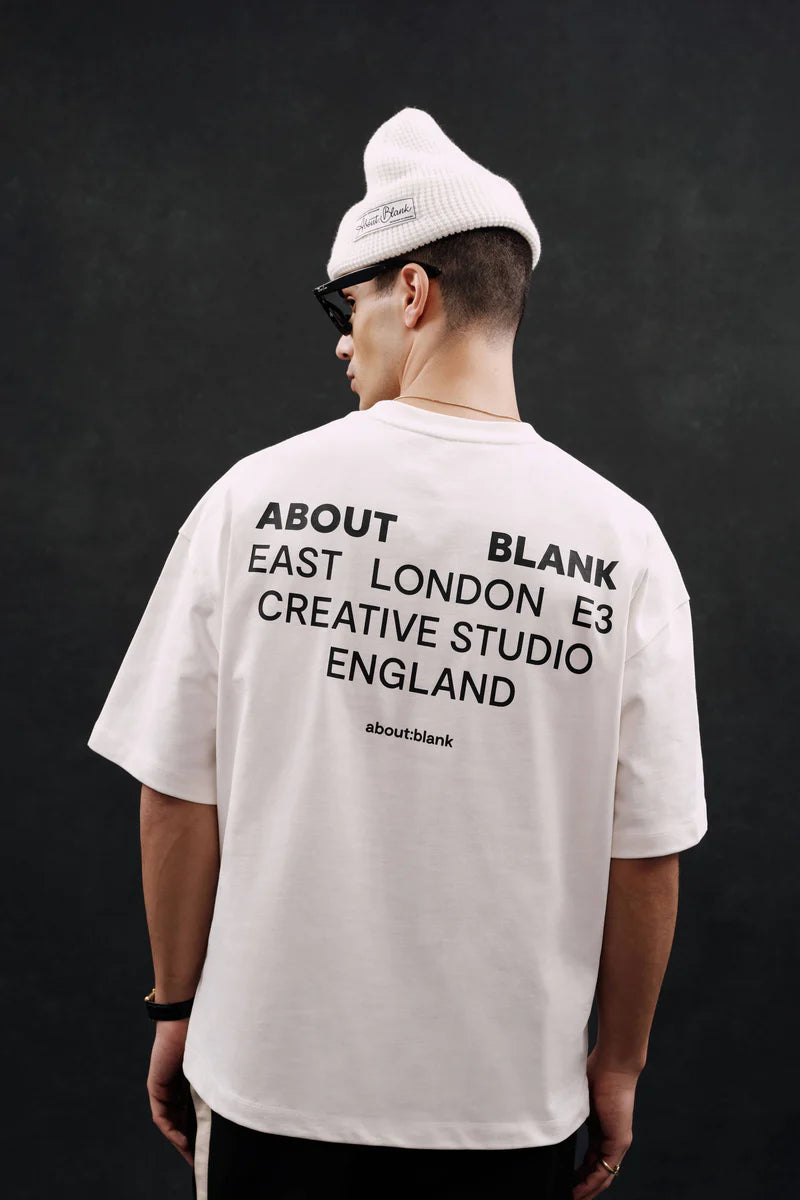 Creative studio t-shirt - oat/black