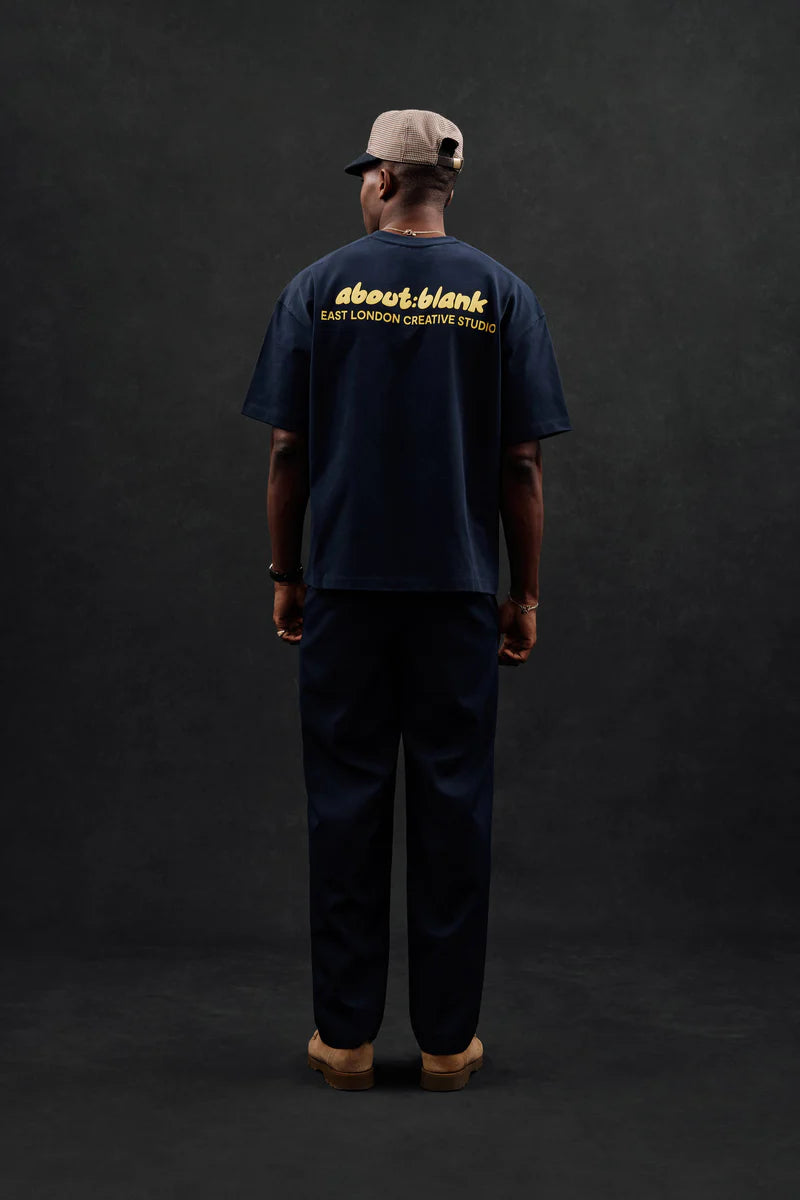 Zev t-shirt - navy/yellow