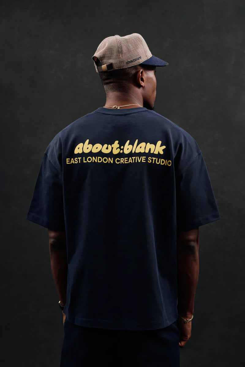 Zev t-shirt - navy/yellow