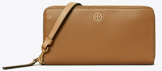 Tory Burch Robinson Pebbled Zip Continental Wallet - Wallets | Shop From The Mirage