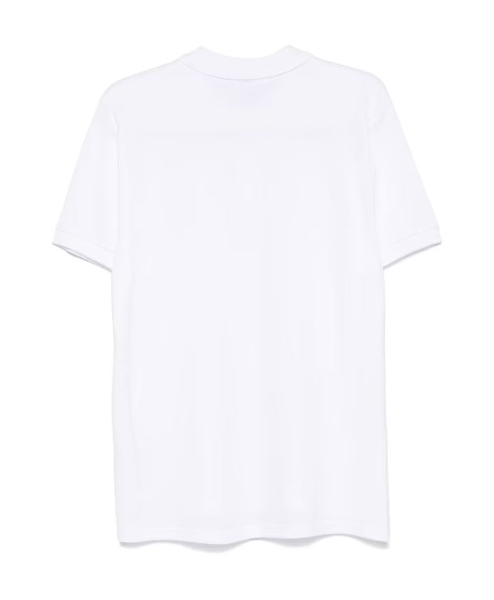 Moschino Logo Print Polo Shirt White