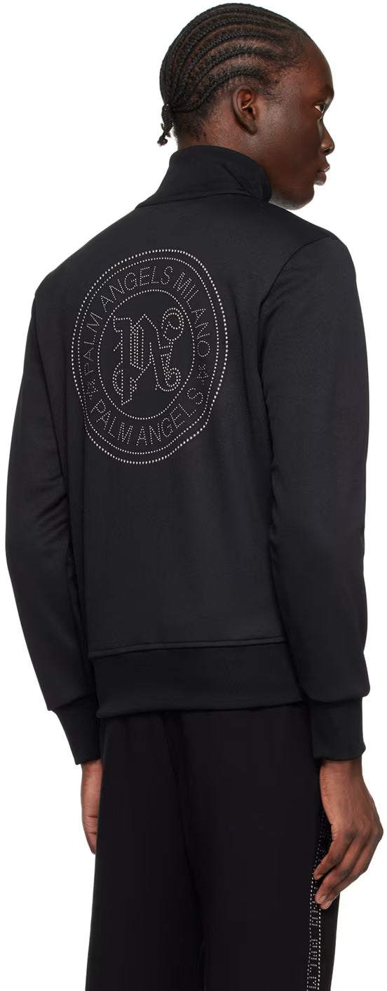 Black Milano Stud Track Jacket