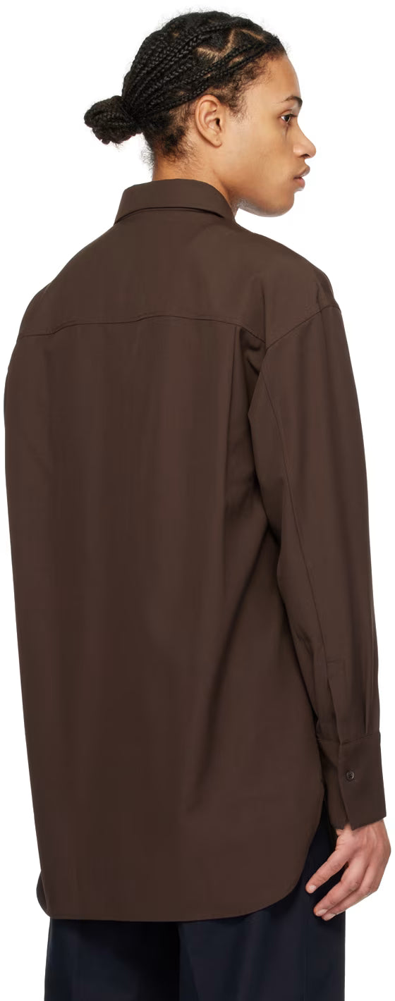 Ferragamo Brown Sports Shirt
