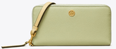Tory Burch ROBINSON PEBBLED ZIP CONTINENTAL WALLET - Wallets | Shop From The Mirage