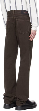 Ferragamo Brown Five-Pocket Jeans