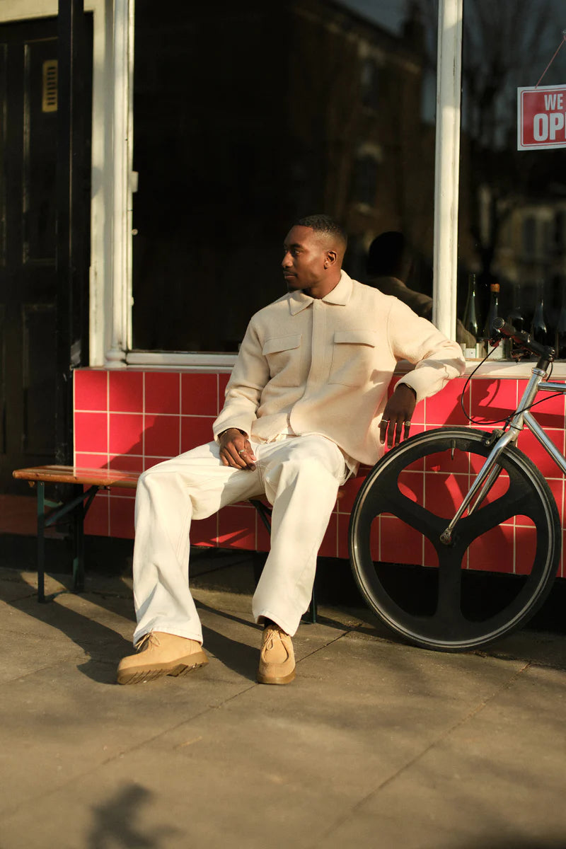 Wool overshirt - sand