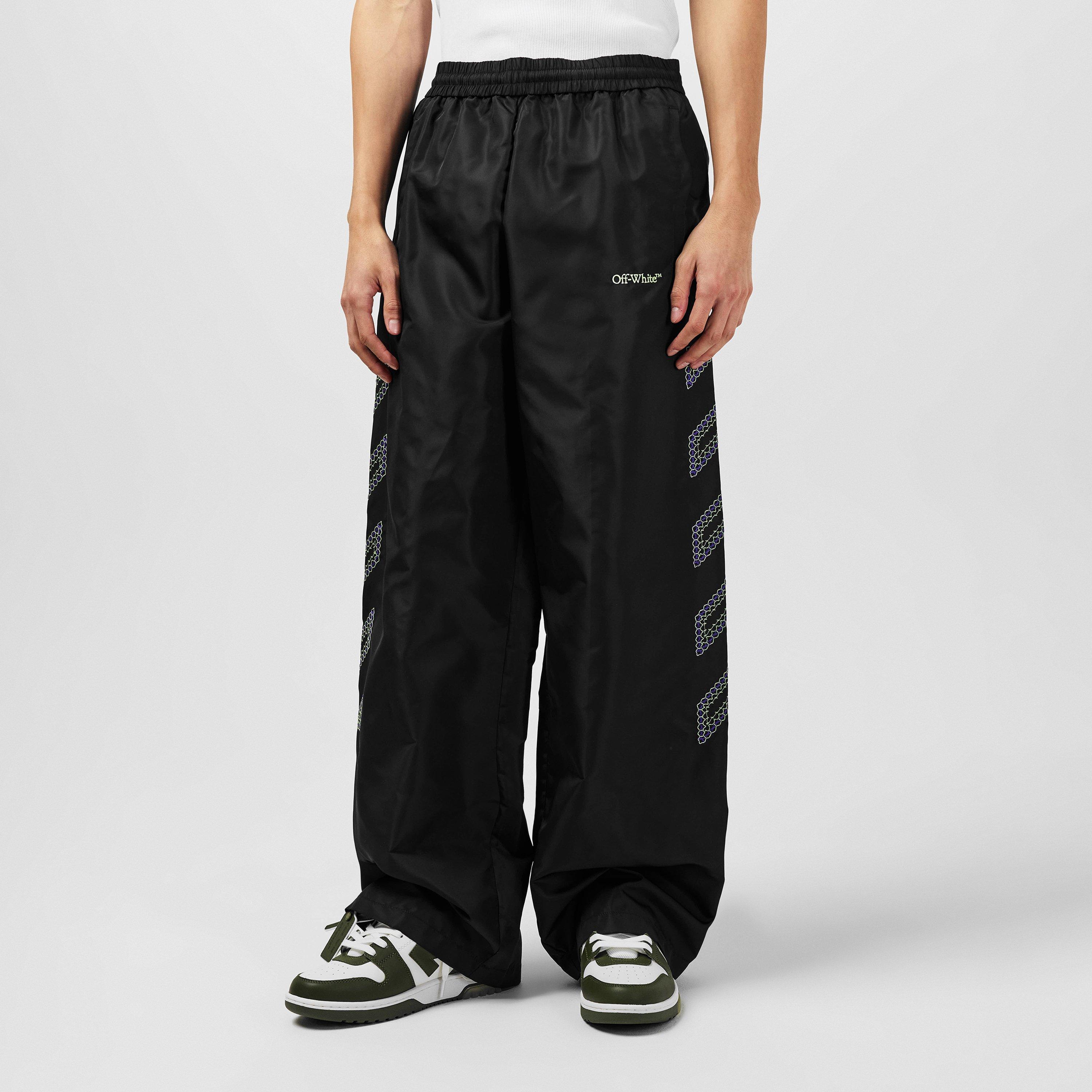 Open Hem Woven Tracksuit Joggers