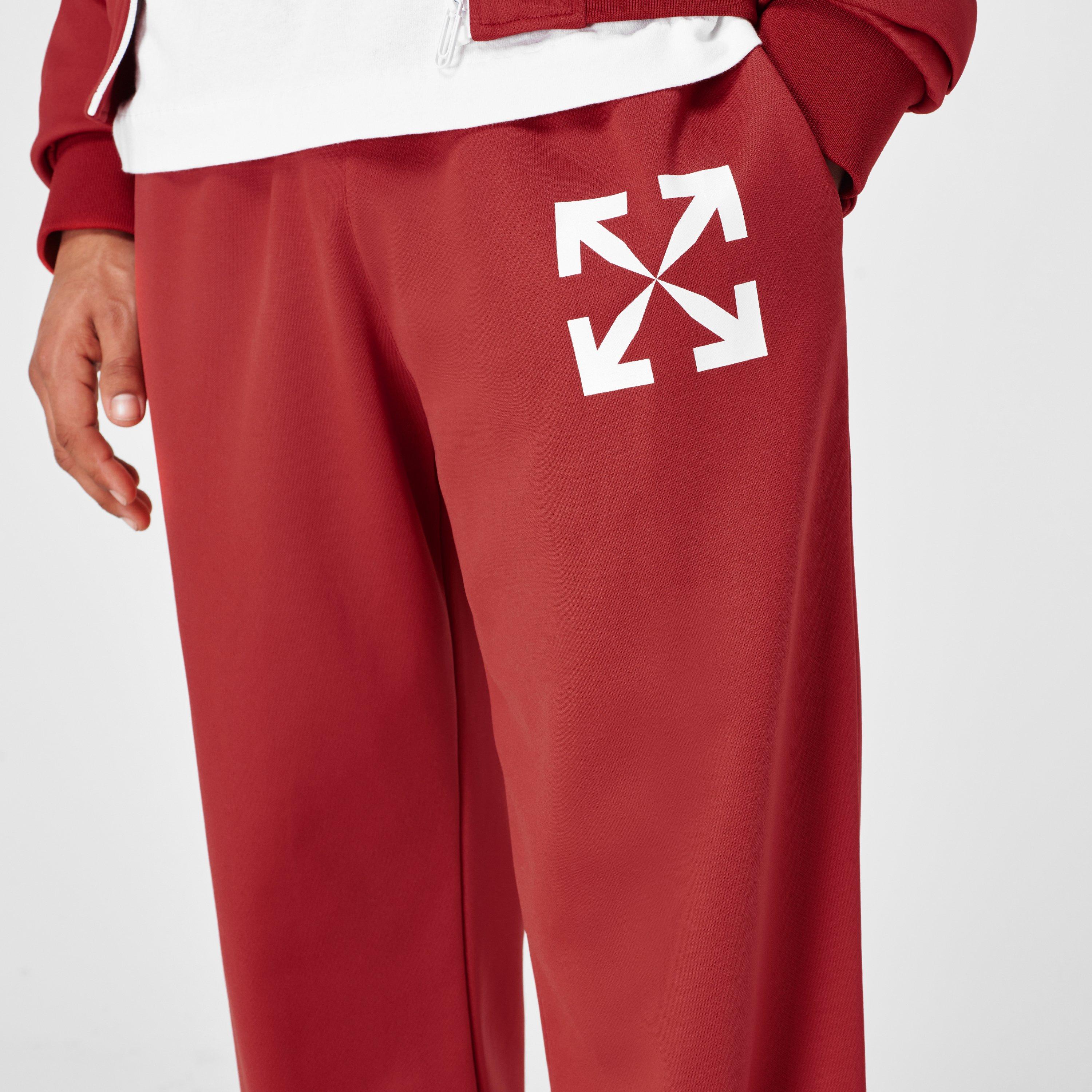 Arrow Mid Rise Full Length Open Hem Tracksuit Joggers