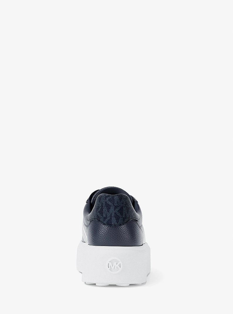 Romey Signature Logo Stripe Platform Sneaker