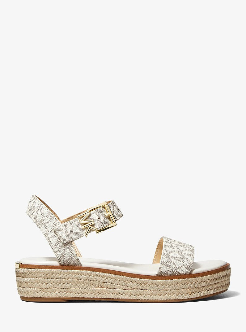 Richie Signature Logo Platform Espadrille Sandal