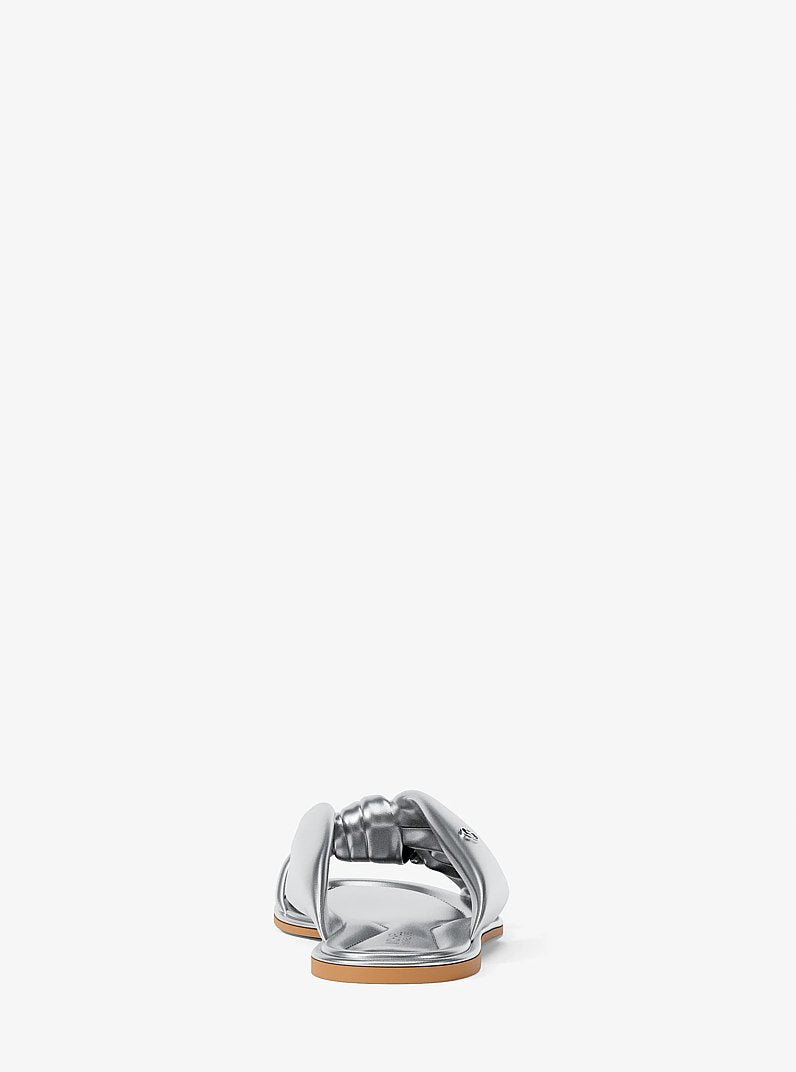 Elena Metallic Slide Sandal