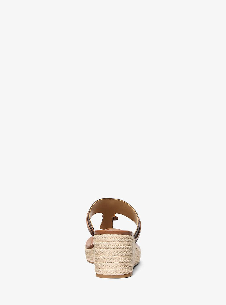 Zoe Signature Logo Wedge Sandal