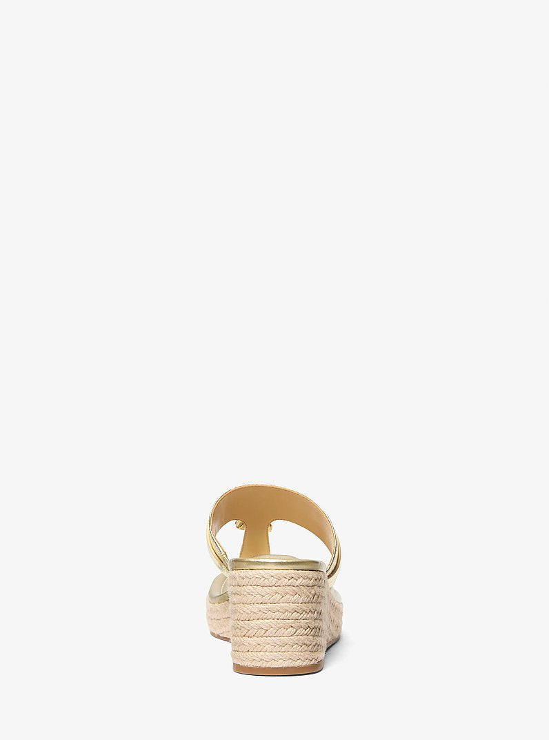 Zoe Metallic Wedge Sandal