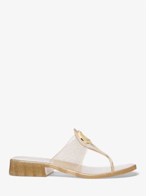 Hannah Glitter Jelly Thong Sandal