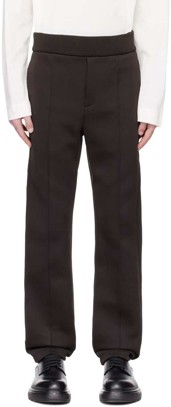 Ferragamo Brown Pinched Seam Trousers