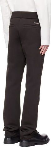 Ferragamo Brown Pinched Seam Trousers