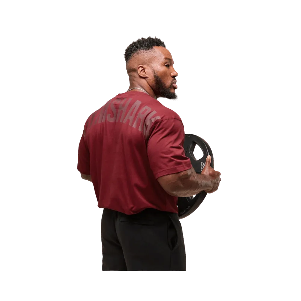 Gymshark Power T-Shirt Oversized Fit Sets Red