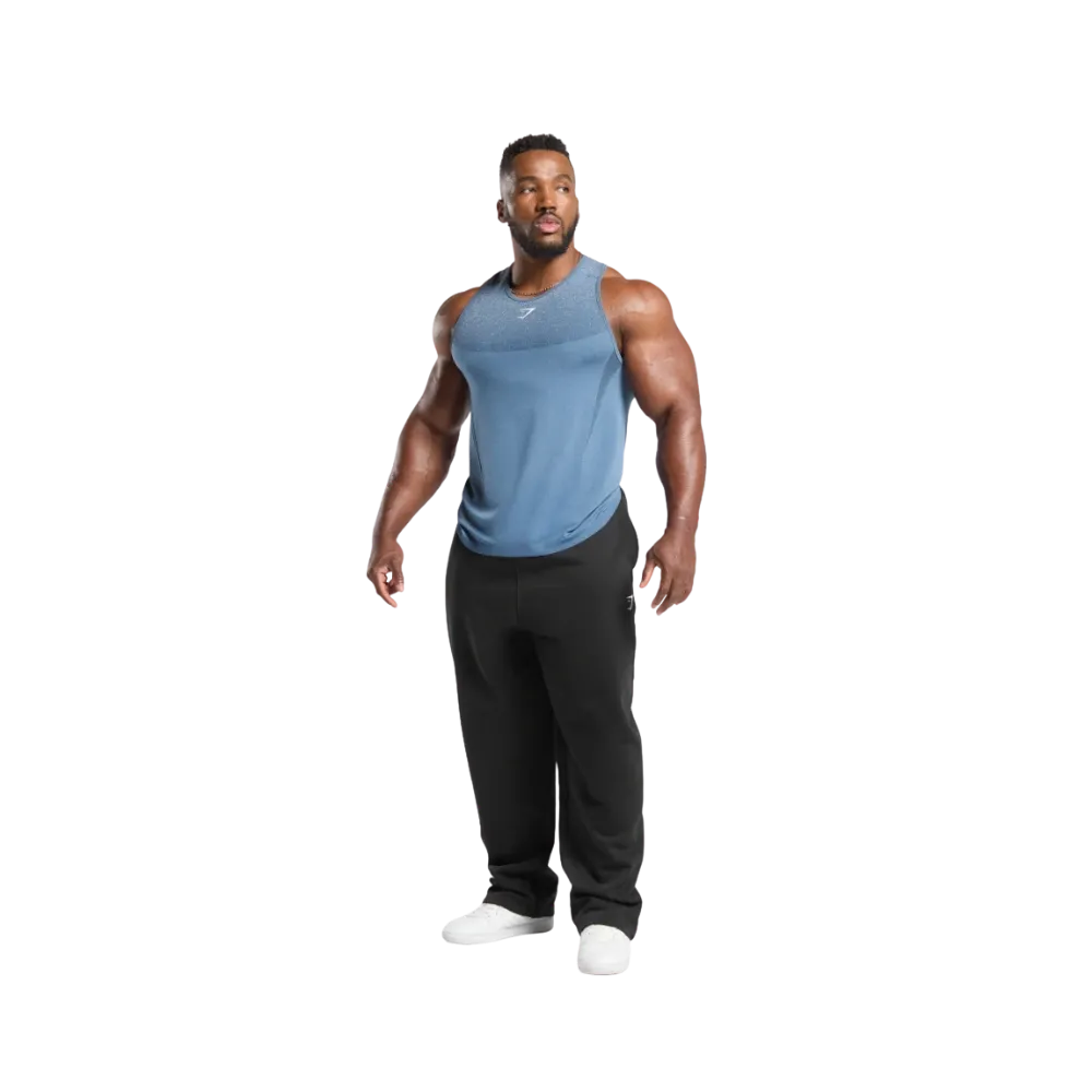 Gymshark Shadow Seamless Stringer Slim Fit Faded Blue