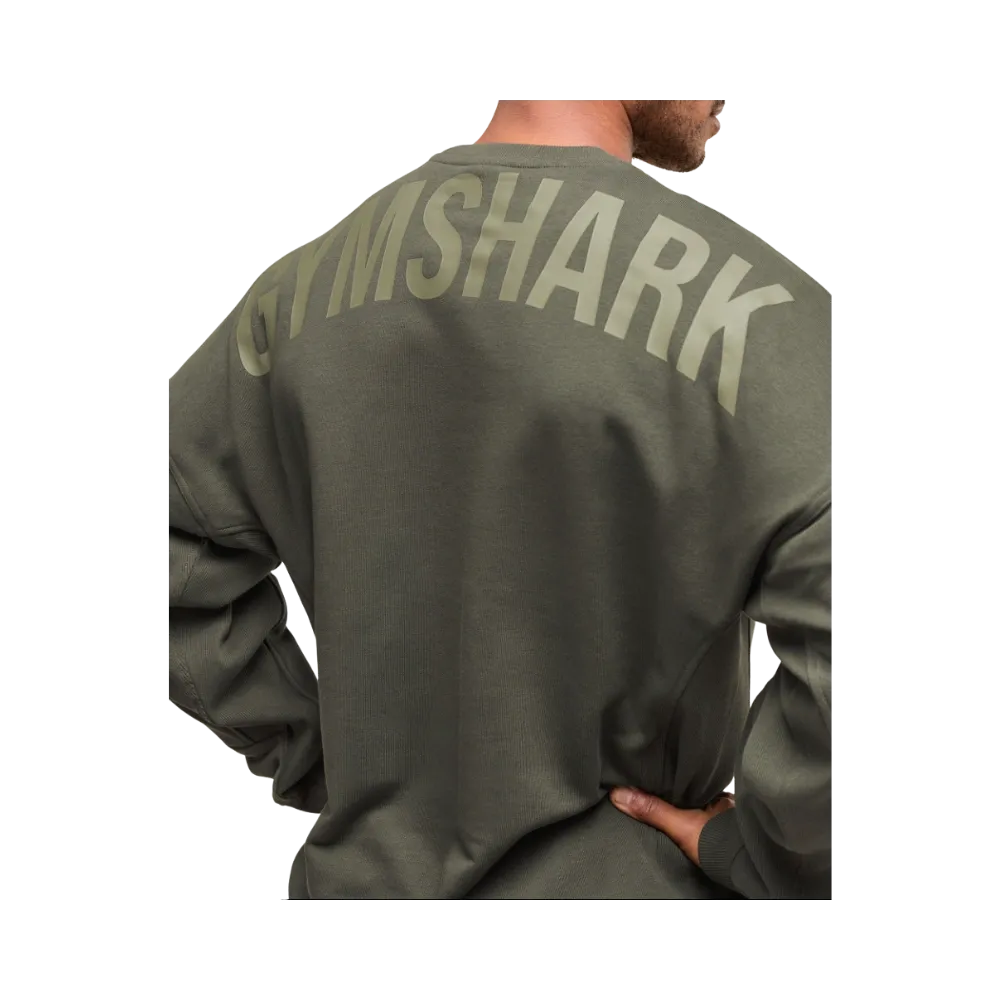 Gymshark Power Crew Oversized Fit Strength Green