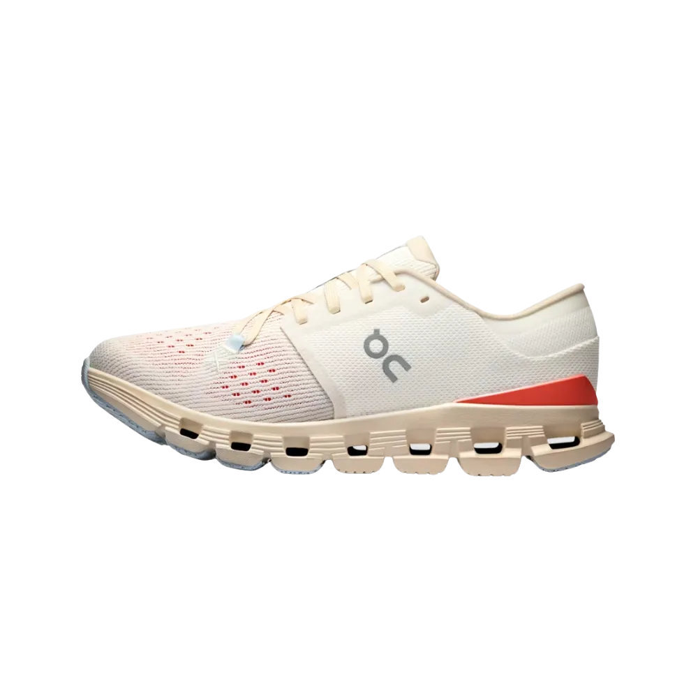 On Running Cloud X 4 Ivory | Salmon