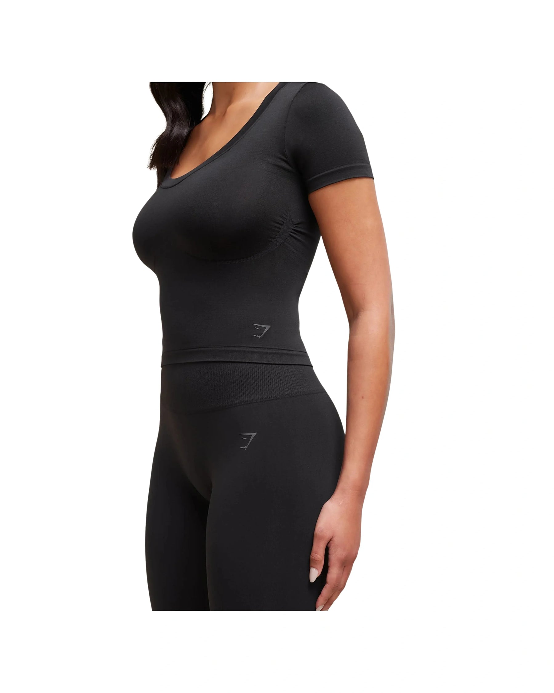 Gymshark Soft Sculpt Midi T-Shirt Black
