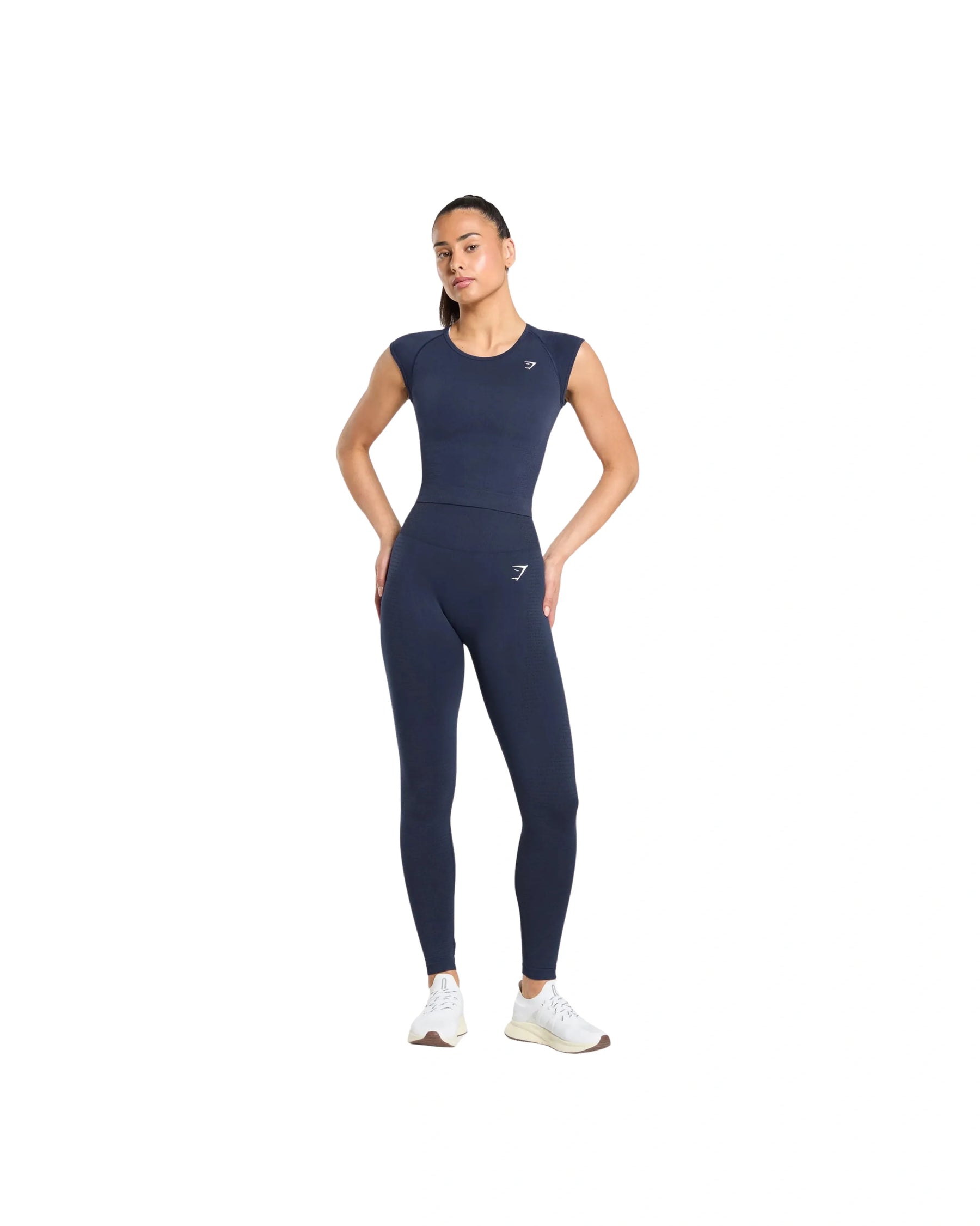 Gymshark Vital Scoop Neck Top Heavy Blue/Marl