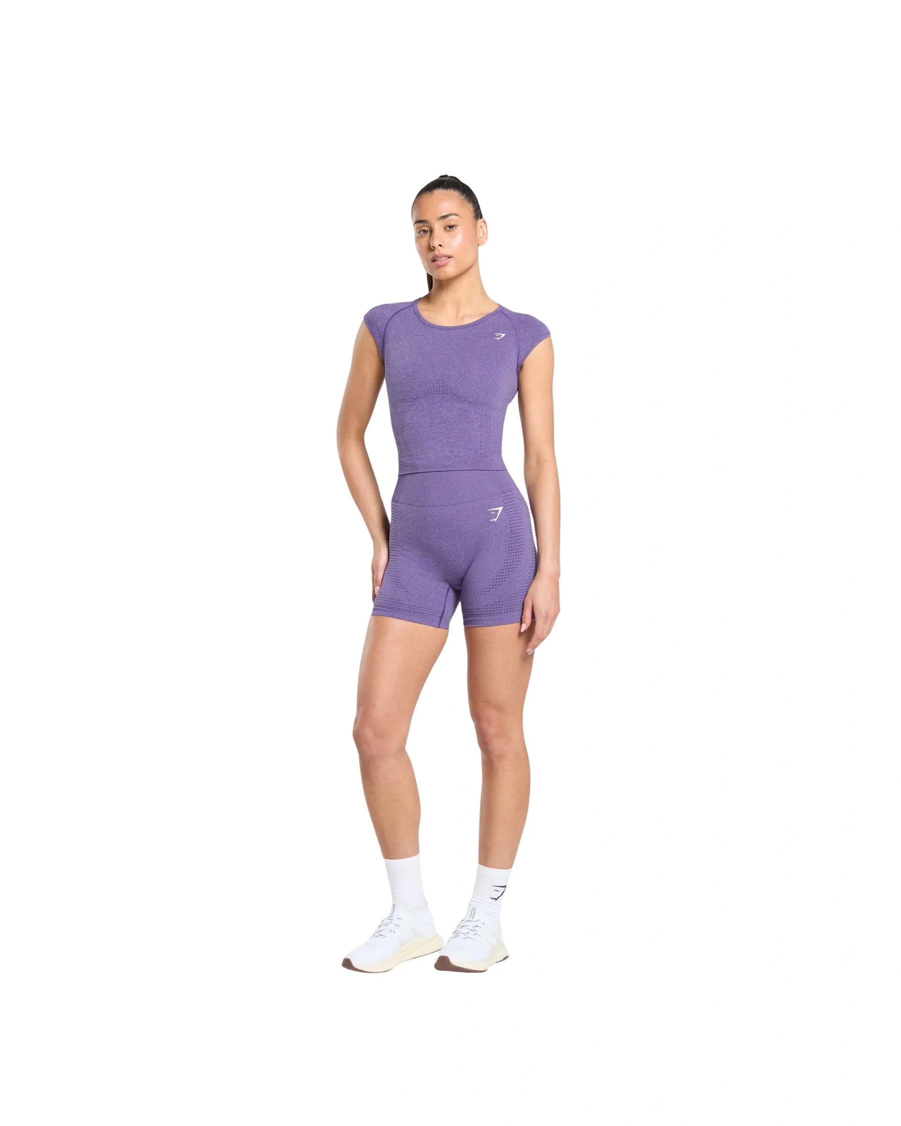 Gymshark Vital Scoop Neck Top Functional Purple Marl