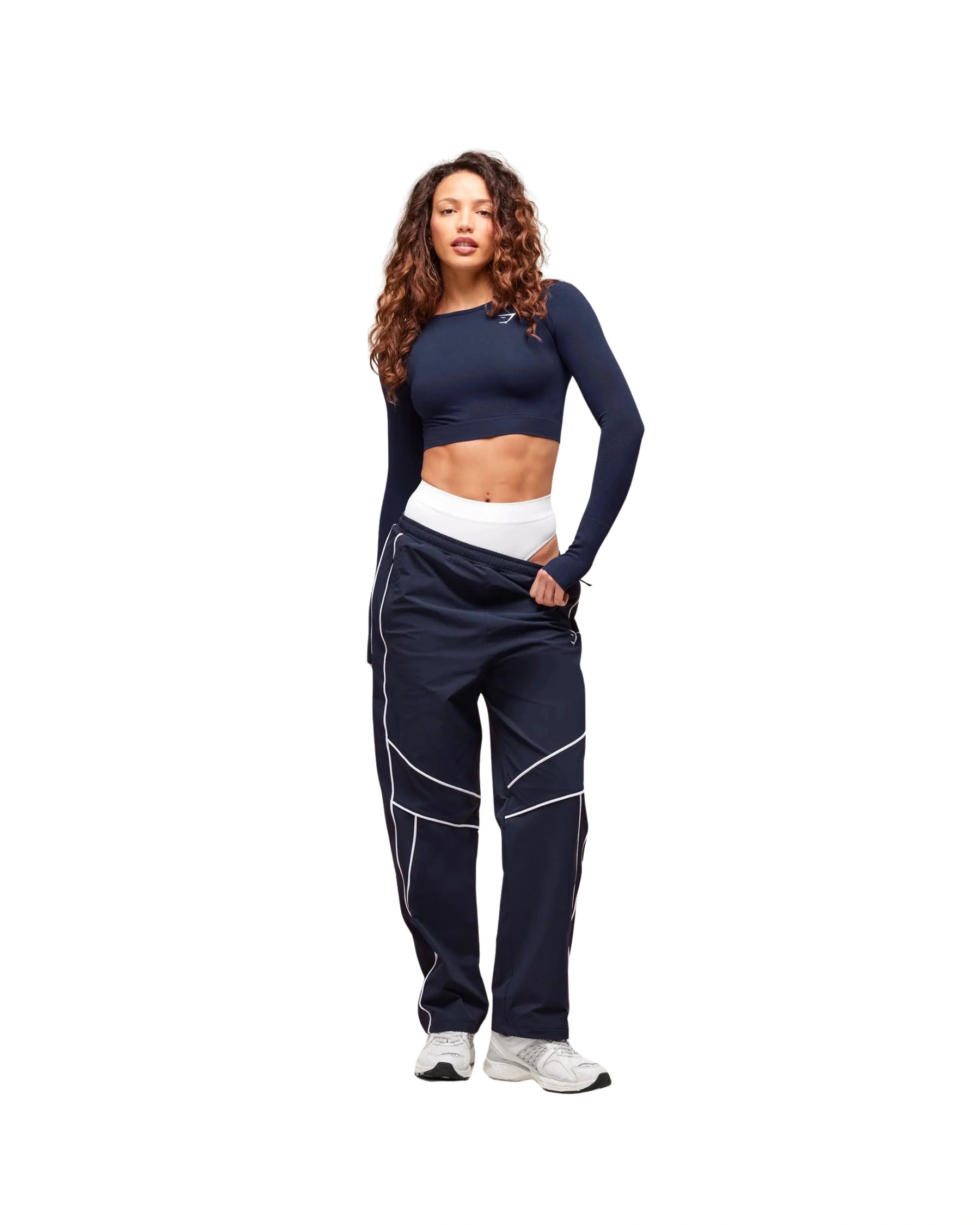 Gymshark Vital Crop Top Heavy Blue Marl