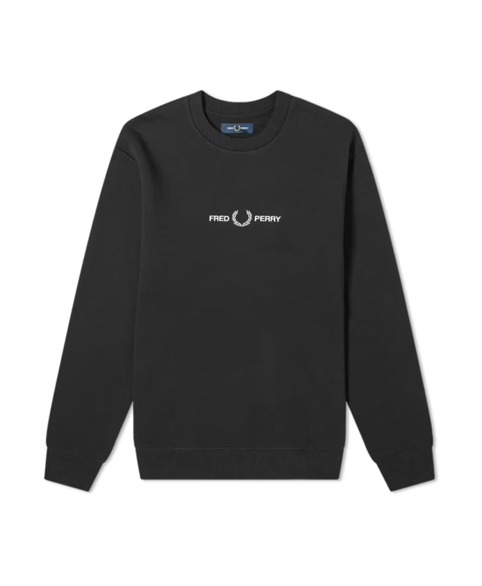Fred Perry Embroidered Sweatshirt with Logo Graphic