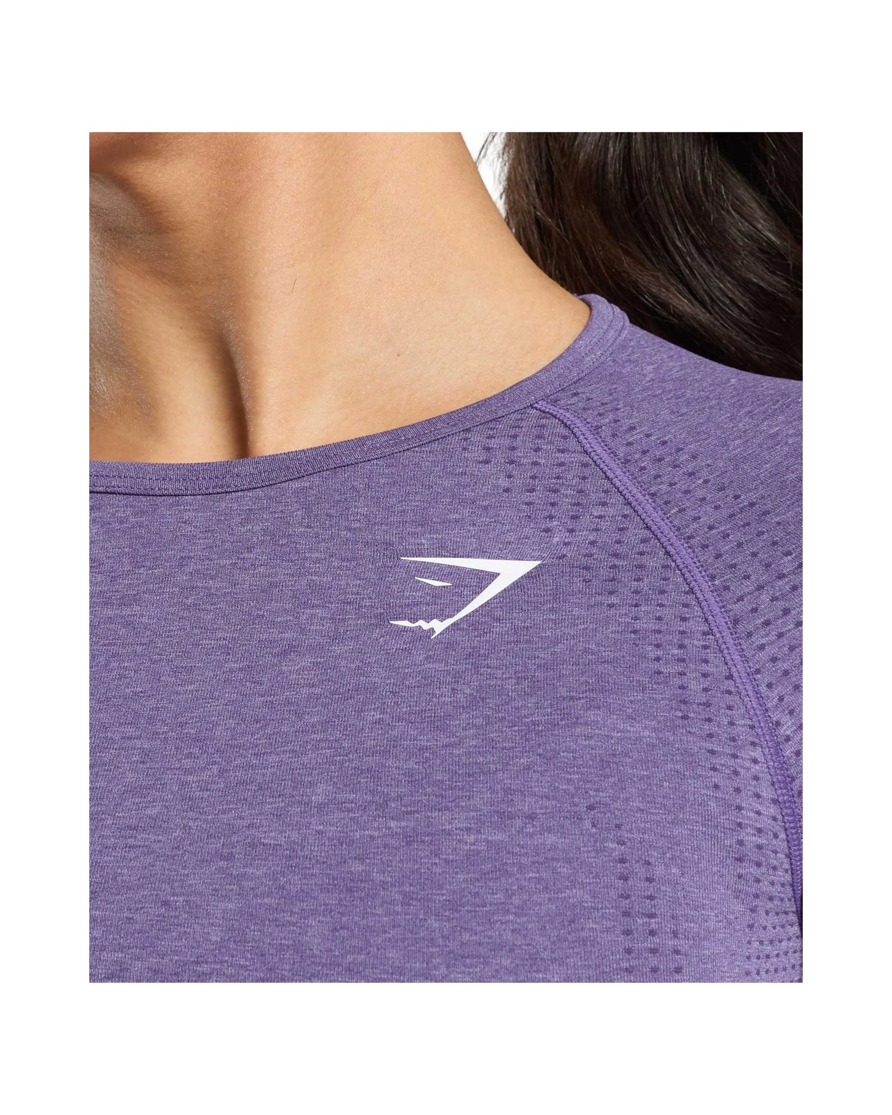 Gymshark Vital Crop Top Functional Purple Marl