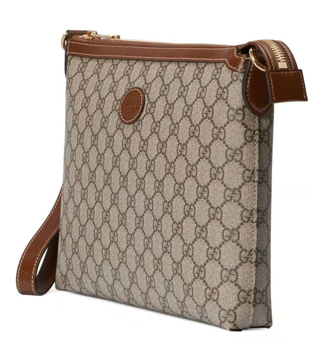 Gucci Beige Gg Canvas Wristlet