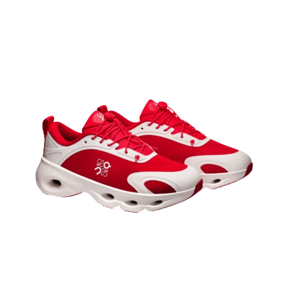 Loewe x On Running Cloudsolo Red Eggshell