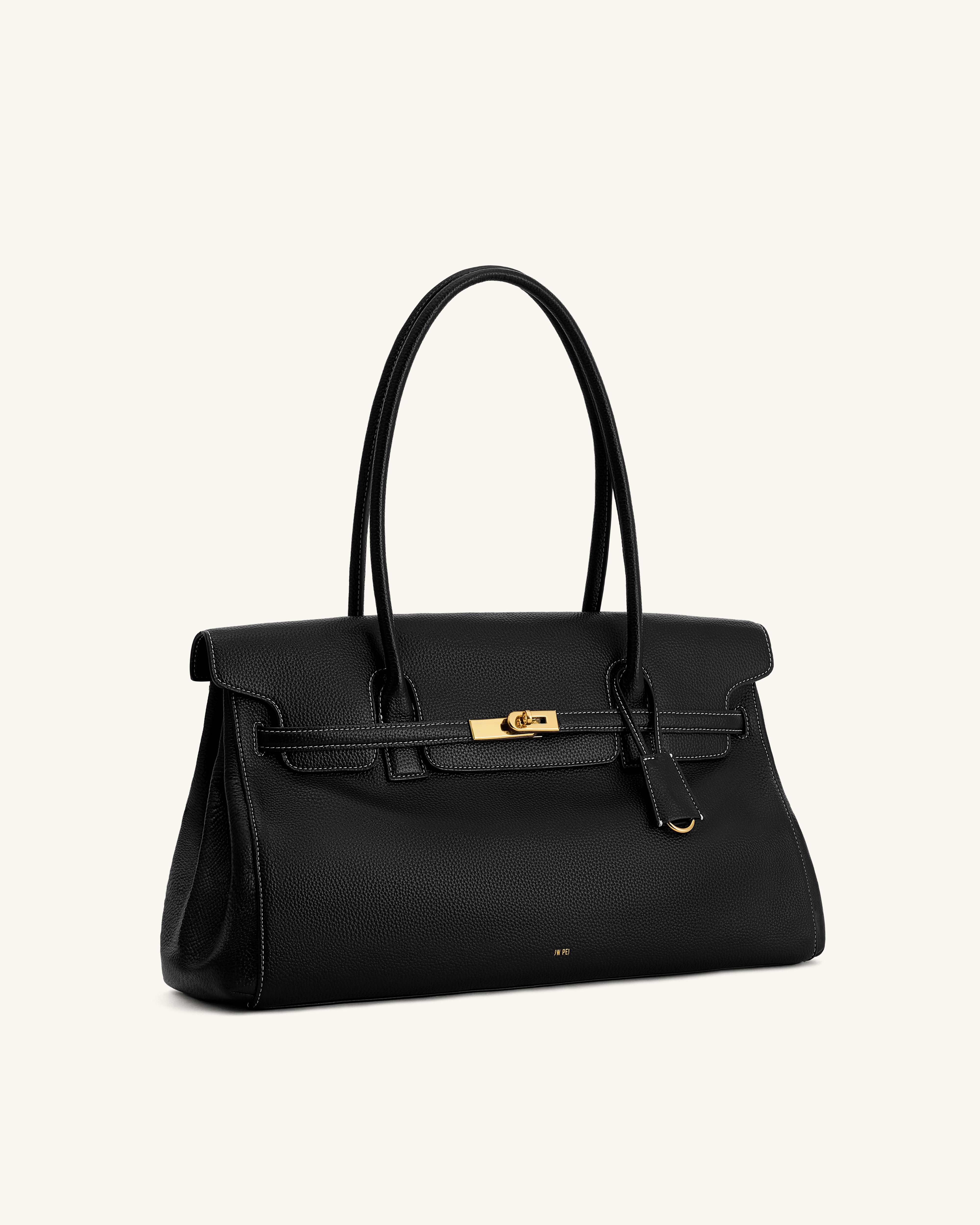 Yara Large Shoulder Bag - Black