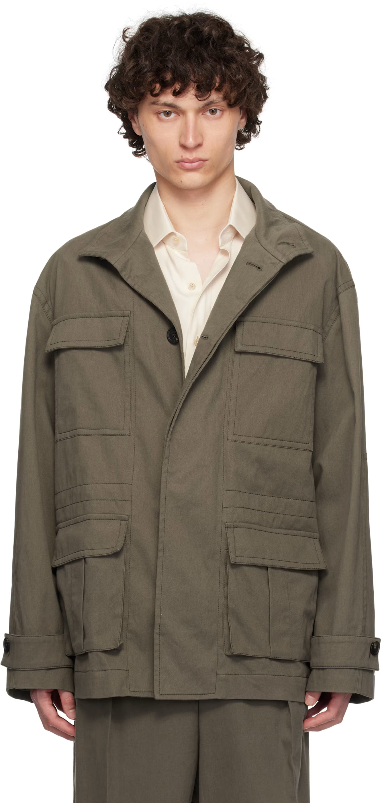Ferragamo Taupe Saharan Jacket