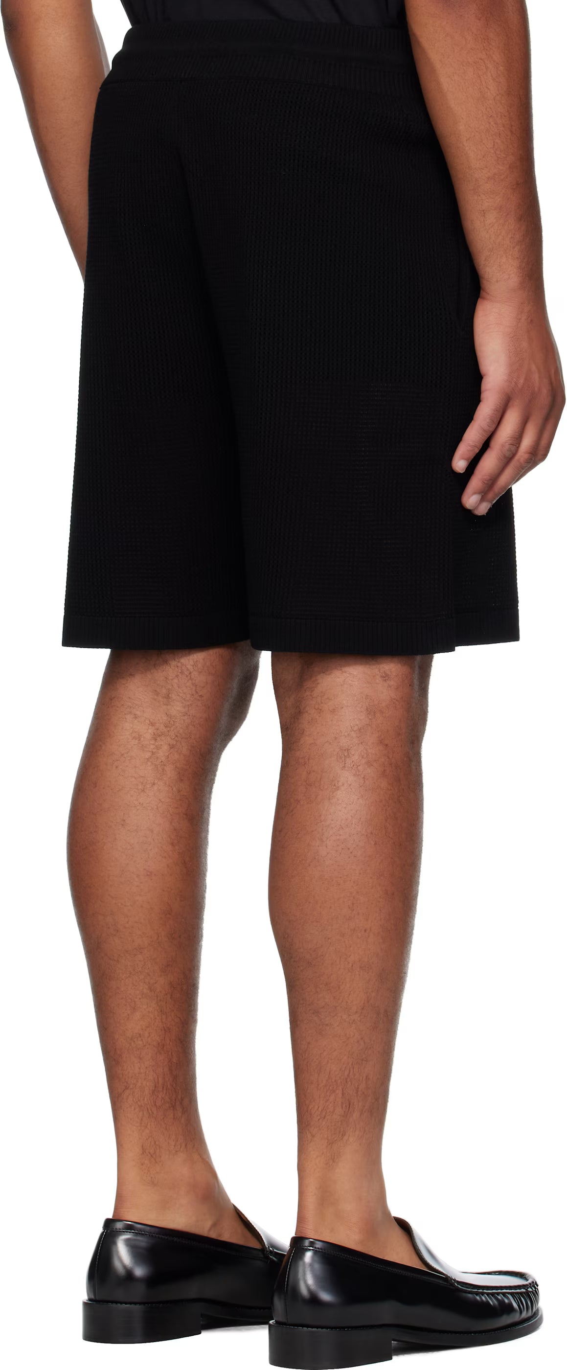 Black 'Club Amiri' Crochet Shorts