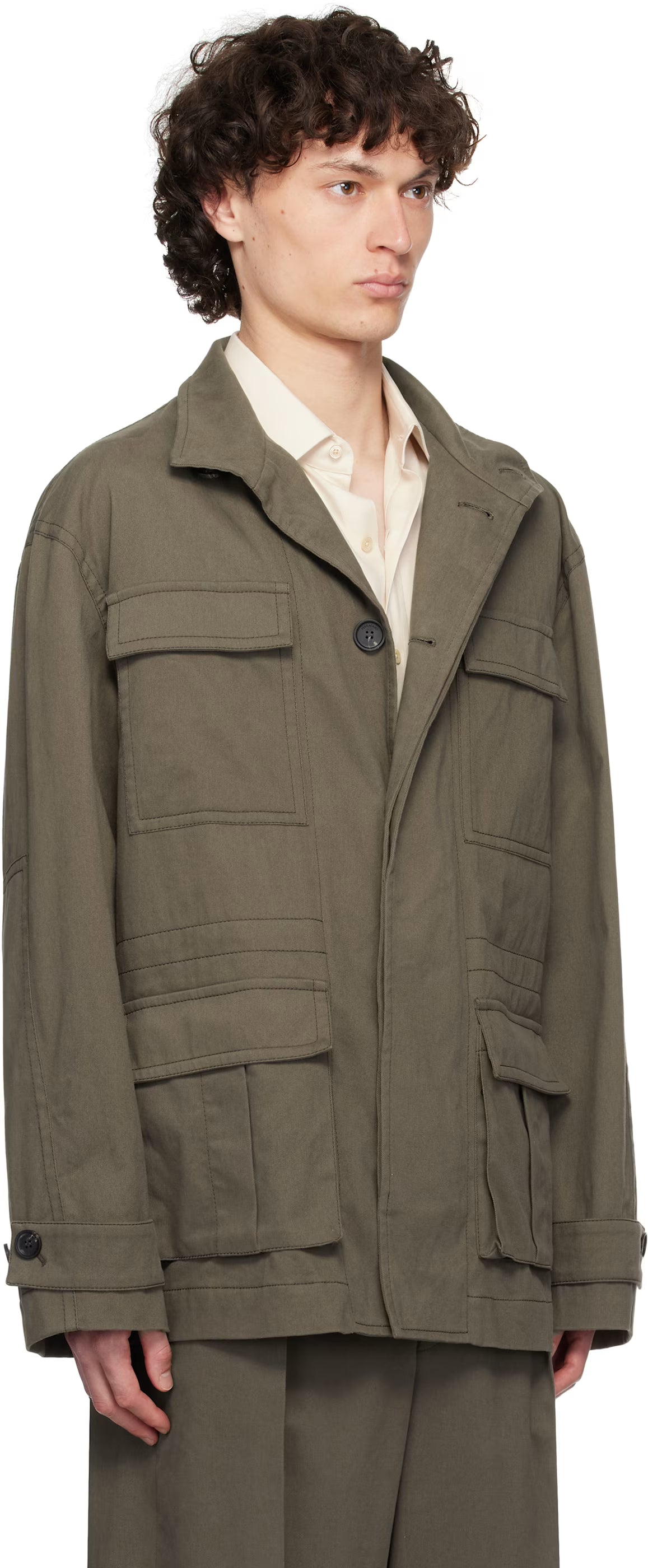 Ferragamo Taupe Saharan Jacket