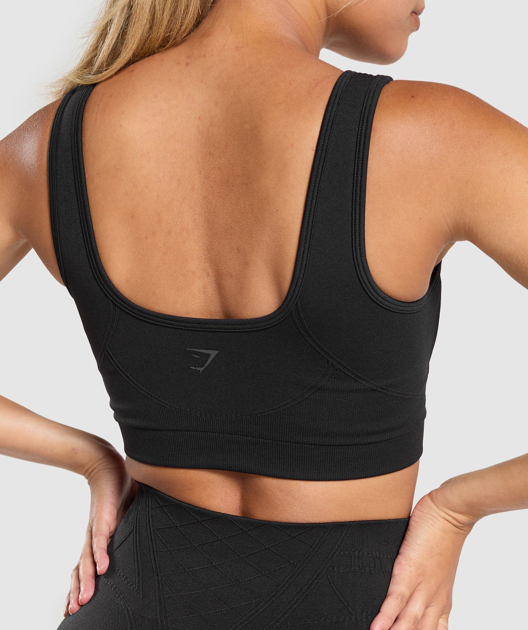 Gymshark Corset Seamless Sports Bra - Black