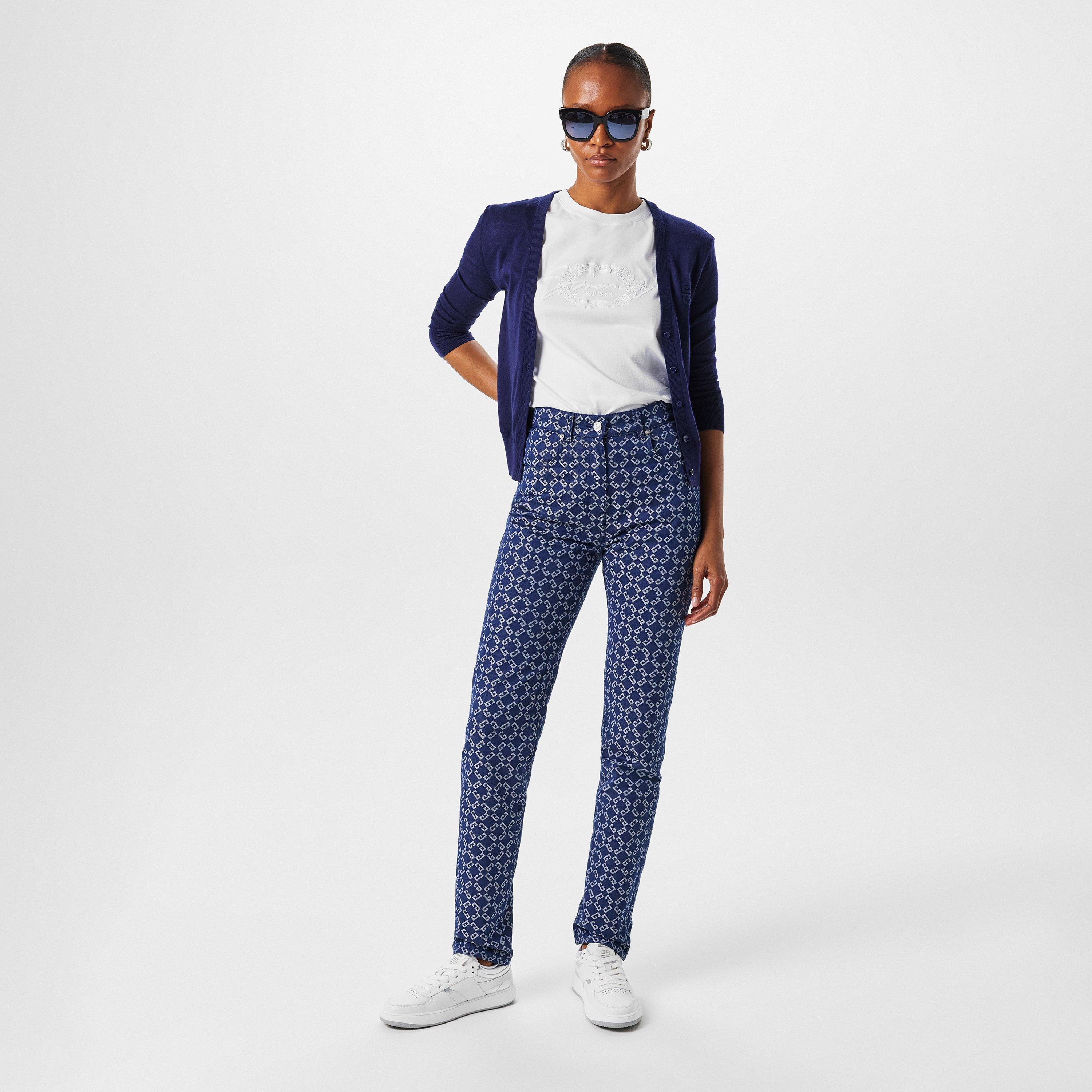 Embroidered 4g V-Neck Cardigan