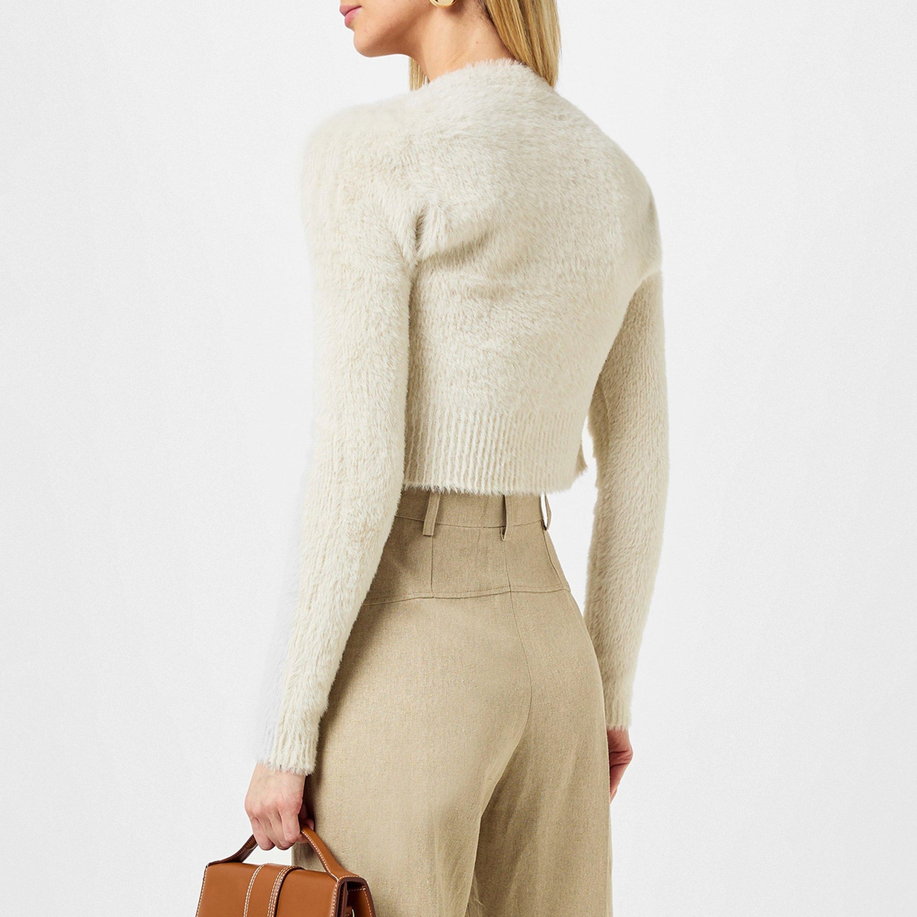 La Maille Neve Cropped Cardigan