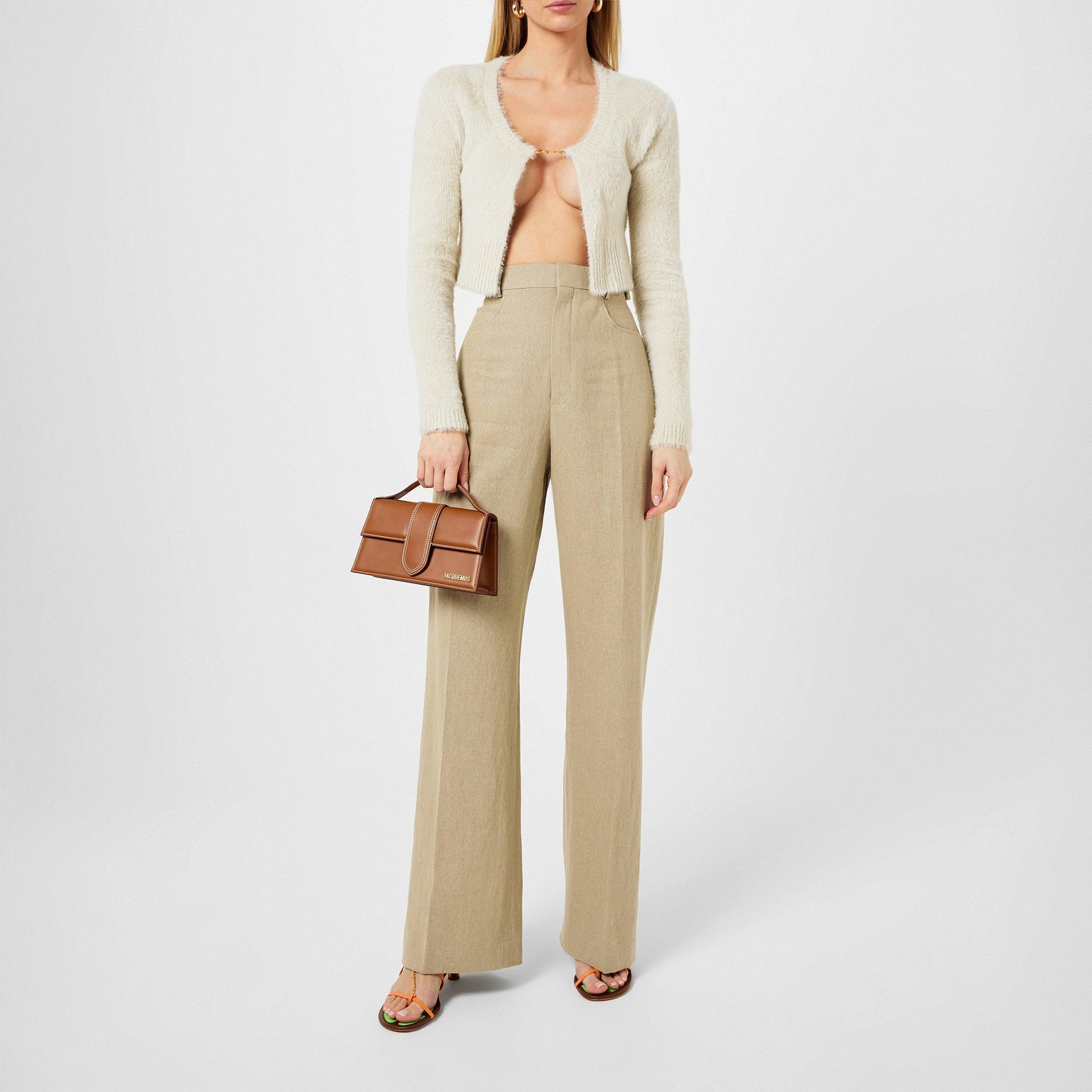 La Maille Neve Cropped Cardigan