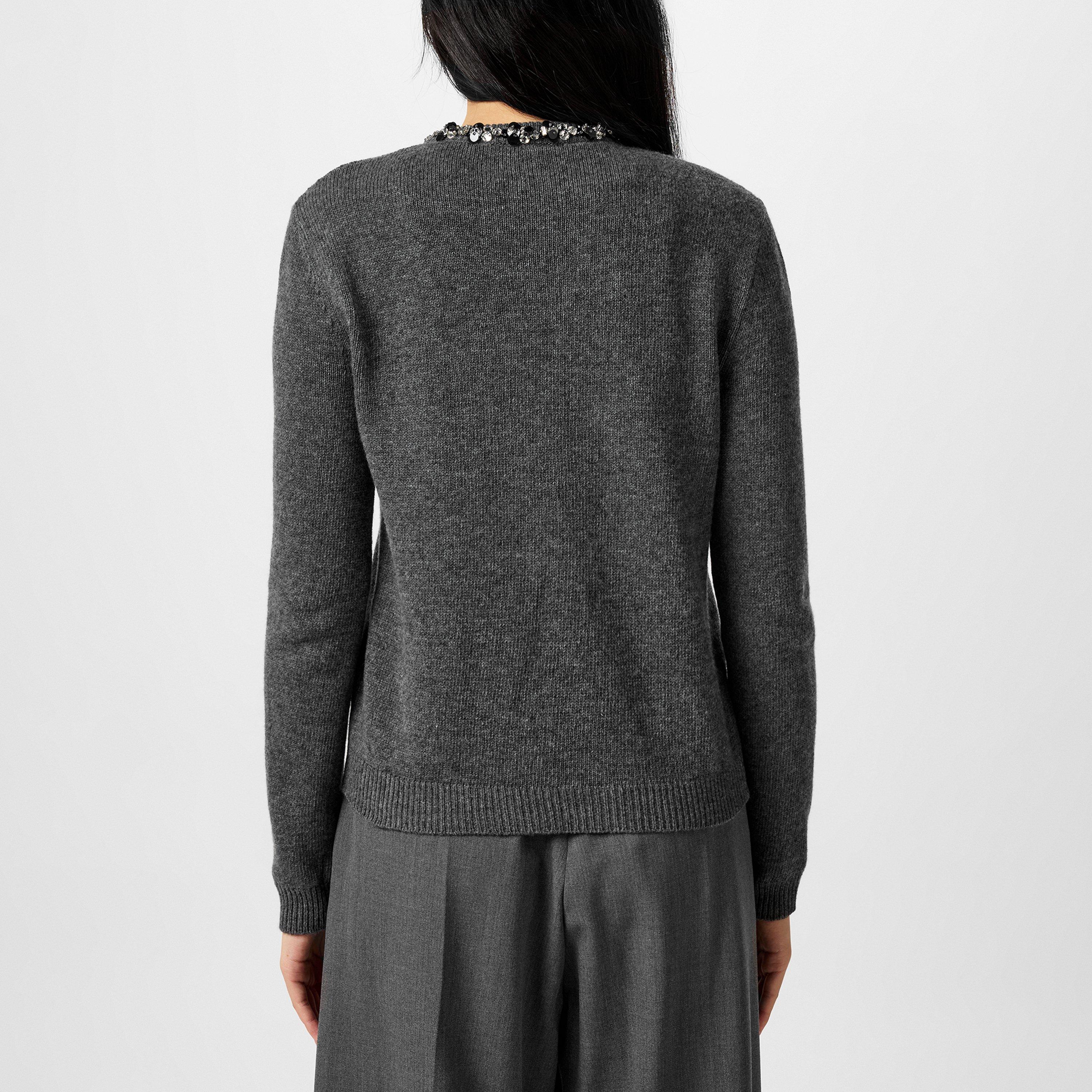 Embellished Wool Cardigan