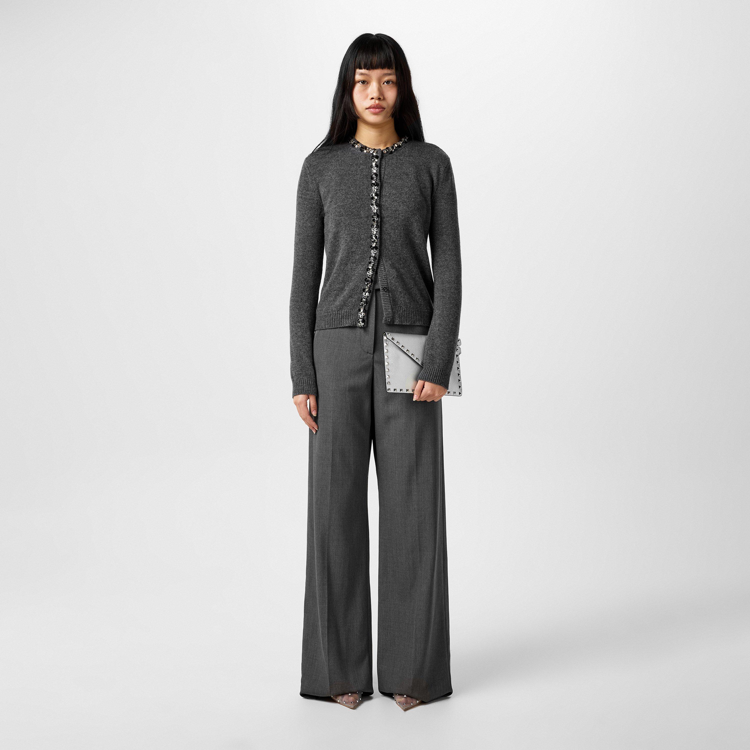 Embellished Wool Cardigan