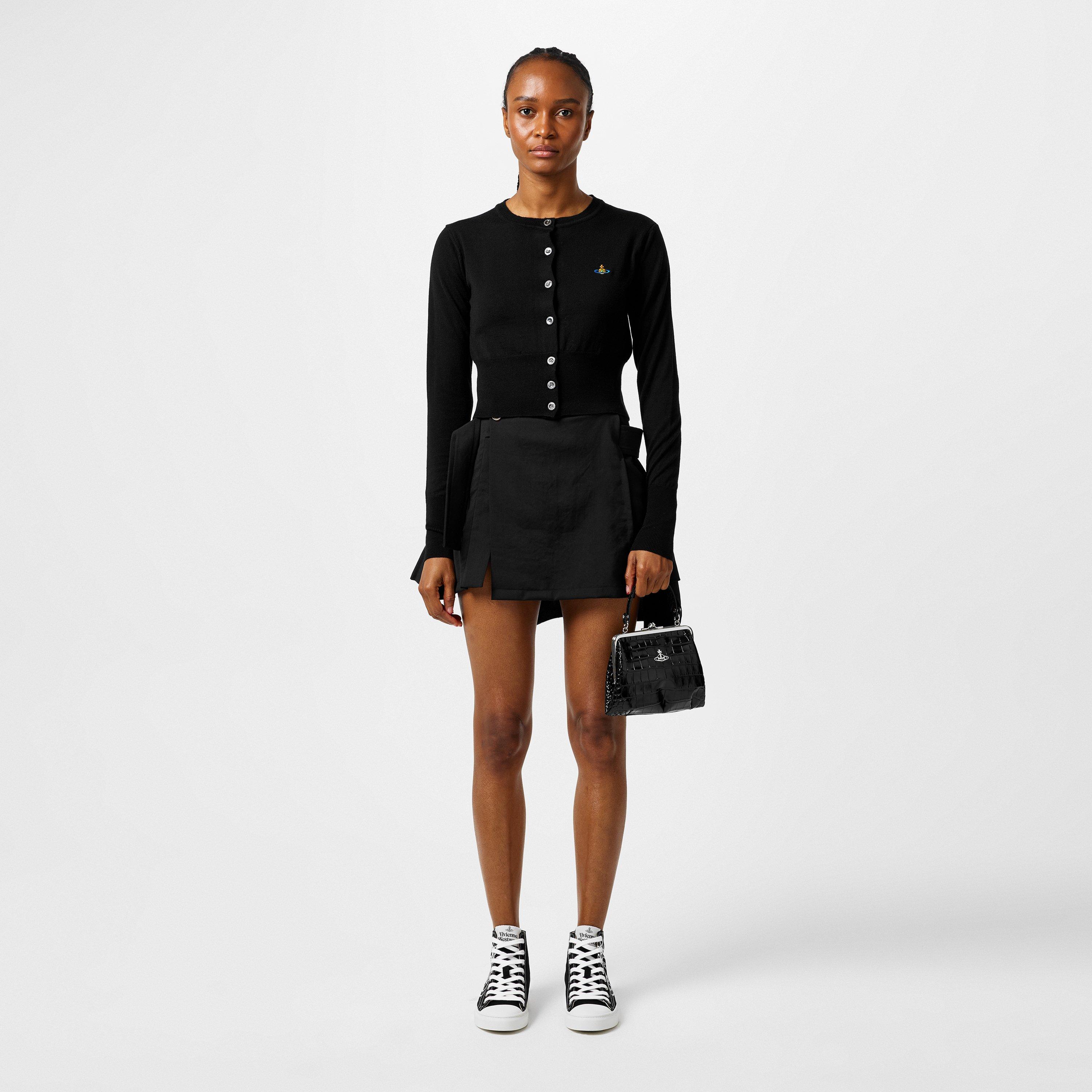 Logo Wool Bea Cropped Cardigan